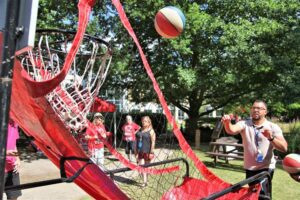 basketball at Business Games charity event