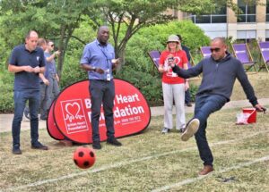penalties at Business Games charity event