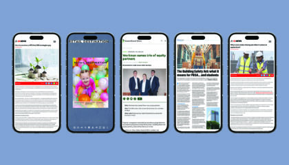 Images of Workman in the press on mobiles
